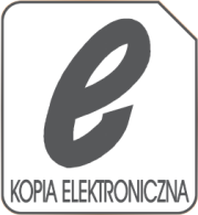 Kopia elektroniczna Zaleca się każdorazowo po wykonaniu zapisu na nośnik (kartę microsd) wykonać