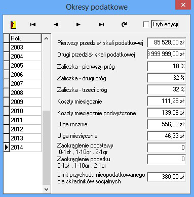 6 Po wprowadzeniu niezbędnych zapisów sprawdzamy ich poprawność. Zmiany zatwierdzamy przyciskiem edycji.