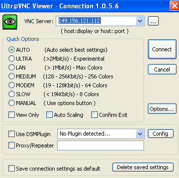 Akceleracja symulacji HES-AHDL 1. Rozpoczęcie pracy aplikacja VNC viewer Rys. 1 Ultra VNCViewer Karta HES jest umieszczona w komputerze PC w pokoju 502 C-3 na serwerze VNC o adresie IP 149.156.121.