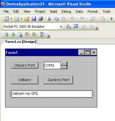 Zadanie 1: Twoim zadaniem będzie napisanie programu, który w pętli (bez przerwy) będzie odczytywał dane GPS i wypisywał ją w polu textbox1 jeśli tylko pojawią się nowe dane z odbiornika (ew.