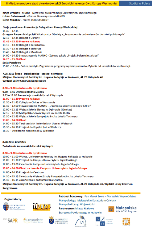 Program II Międzynarodowego Zjazdu