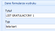Jak dokonać wydruku seryjnego dla wybranych odbiorców? Aby utworzyć i wydrukować nowy dokument np. List gratulacyjny dla wybranych adresatów, należy: 1.