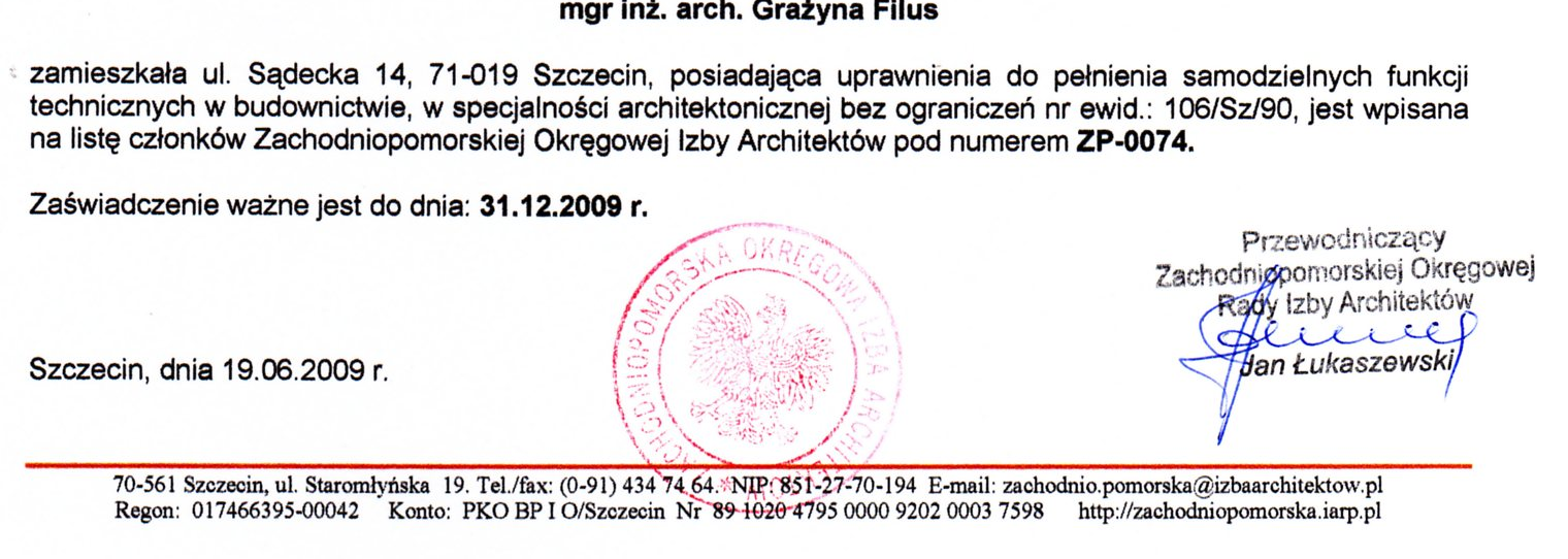 PRZEBUDOWA BUDYNKU KINA NA ARCHIWUM DOKUMENTACJI MEDYCZNEJ, KSIĘGOWEJ I TECHNICZNEJ w Specjalistycznym Szpitalu im. Alfreda Sokołowskiego 70-891 Szczecin Zdunowo, ul.