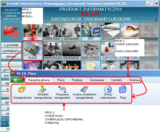 Podstawowe procedury w KS-ZZL 1. Wstęp Celem tej instrukcji jest zaprezentowanie, krok po kroku, wykonywania podstawowych zadań w programie KS ZZL.