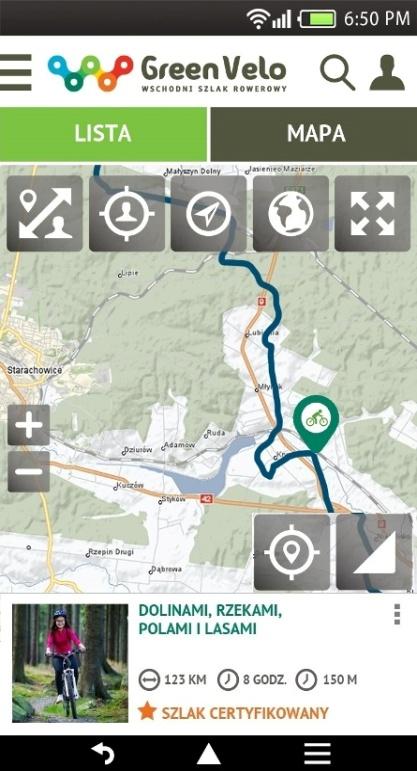 nagrywania własnej trasy Elektroniczny kompas Dostępność na 3 platformy mobilne (Android, ios, Windows