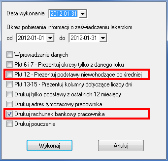 Symfonia Kadry i Płace 2013.1 16 Raport Dane kadrowe pracownika Na wydruku raportu kolumna Data obowiązywania została zmieniona na kolumny Data od, Data do.