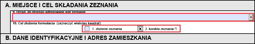 Korygowanie e-deklaracji (1) W przypadku błędów lub nieścisłości w złożonej przez internet deklaracji można ją tą samą drogą skorygować (możliwość