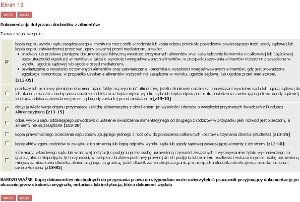 Ekran 14 Jeżeli Ty lub ktoś z Twojej rodziny osiągnął dochód za granicą, w ekranie 14 wpisz wysokość uzyskanych dochodów.