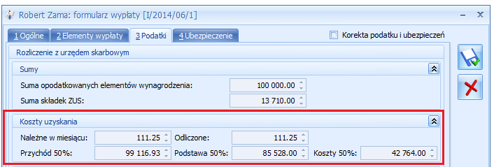 PŁACE I KADRY Automatyczne ograniczenie 50% kosztów uzyskania z tytułu praw autorskich Wprowadzono automatyczne ograniczenie 50% kosztów uzyskania z tytułu praw autorskich w wypłatach do wysokości ½