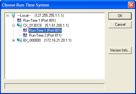 4.2. Uruchomienie programu PLC Przygotowaną konfigurację należy przesłać do systemu PLC (TwinCAT PLC System Manager). System powinien zostać następnie przełączony w tryb pracy (RUN).