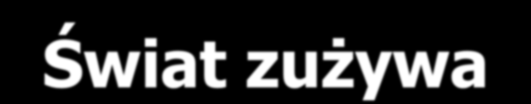 Świat zużywa 10