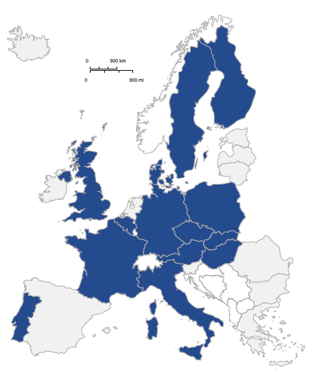 EUCERT dziś Obecnie uczestniczące kraje: -Austria -Belgia -Czechy -Dania -Finlandia -Francja