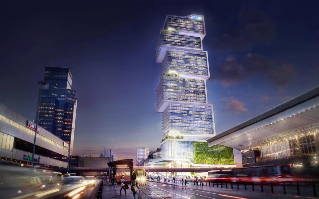 WARSZAWA, CENTRALNA PARK 3 350 FUNKCJA BIUROWO-HANDLOWA I HOTEL 100 000 M2 2 HA 2023 JEDNA Z NAJBARDZIEJ ATRAKCYJNYCH DZIAŁEK W WARSZAWIE, ZLOKALIZOWANA U ZBIEGU ALEI JANA PAWŁA II
