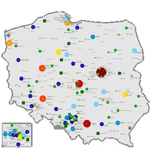 Stopień urbanizacji MIASTA POWYŻEJ 20 tyś