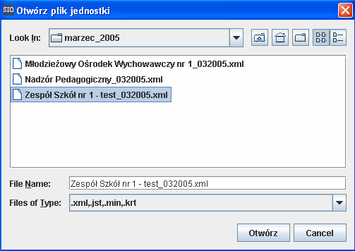 III. Przystąpienie do uzupełniania danych poprzez opcję: - Nowa Struktura z zewnętrznego pliku 1. Pierwszym krokiem w tej operacji jest zamknięcie wszystkich bieŝących dokumentów.