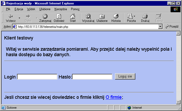 System odczytu mediów instrukcja obsługi Niniejsza instrukcja stanowi integralny składnik dokumentacji powykonawczej obiektu przy ul.