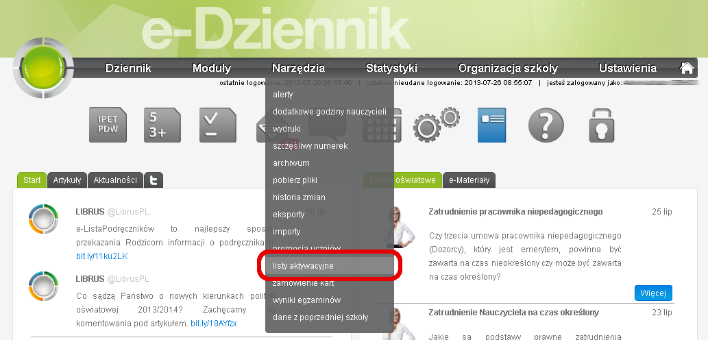 ELEKTRONICZNE LISTY WPŁAT ZA AKTYWACJĘ Instrukcja Elektroniczne listy wpłat zostały stworzone dla poprawy efektywności przekazywania list zbiorczych z wpłatami Rodziców za aktywację kont Uczniów.