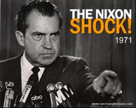 The Nixon Shock seria działań gospodarczych podejmowanych przez Prezydenta Stanów Zjednoczonych Richarda Nixona w