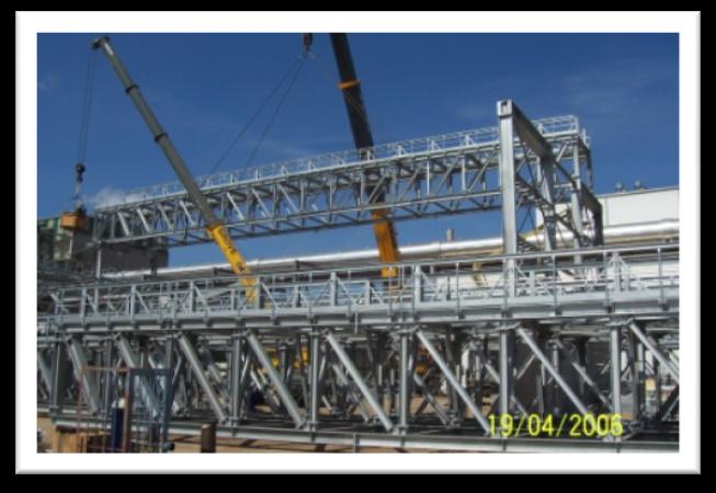 grinders, truss, frames, columns Truss, Kronospan Szczecinek, Poland Hall's roof