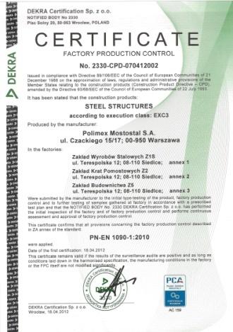 Quality Polimex-Mostostal SA puts a big focus on Health, Safety and Environment.