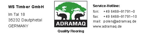 Instrukcja czyszczenia i konserwacji Wykładziny podłogowe ADRAMAQ w formie desek i płytek 1.