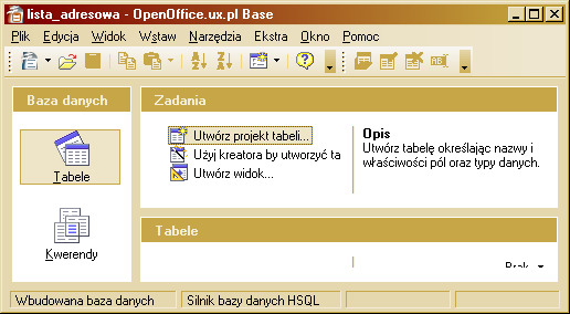 4: Utwórzmy tabelę "ręcznie",