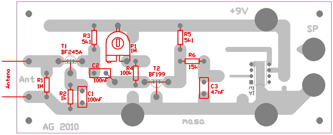 3 Rysunek 2 (schemat montażowy) Zdjęcie zmontowanego zestawu Jeśli w głośniku nie pojawił się dźwięk żadnej stacji pomimo kręcenia gałką i nie słychać nawet szumów, to w pierwszej kolejności należy