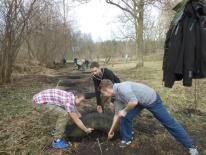 WIOSENNE PORZĄDKI Cel: bierzemy odpowiedzialność za nasze otoczenie O W dniach 30.03.2015-01.04.2015 wszystkie klasy wzięły udział w porządkowaniu terenu szkoły.
