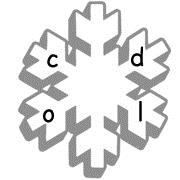 Unscramble these snowflakes to figure out the hidden message: 4 11 6 1 2 3 7 12 10 5 9 15 14 Winter Riddle: Use the numbers above