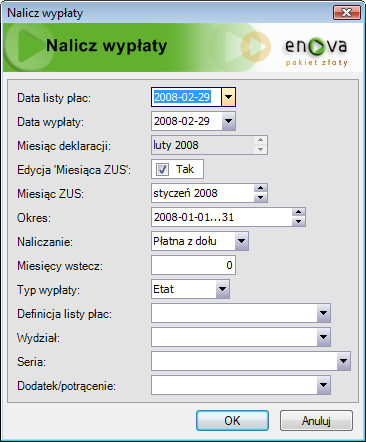 2. Podobnie jak w pierwszym przypadku wchodzę do naliczonej wypłaty na zakładkę elemnty i w menu Czynności zaznaczam: Oznacz elementy wypłaty do przeliczenia. 3.