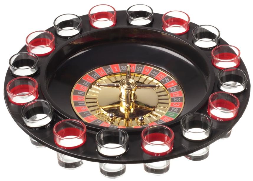 MOCN WRAŻNIA! Dobra zabawa z nutką bezpiecznego hazardu! Zestaw zawiera 2 metalowe kulki oraz 16 szklanych kieliszków, oznaczonych kolorami: czarnym i czerwonym.