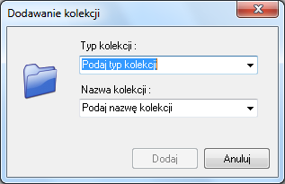 3. Ikony Edytora Baz Płytek : Ikona Opis - Dodaj nową kolekcję lub typ kolekcji tworzy nową kolekcję w bazie użytkownika (funkcja