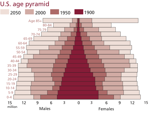 No 3 Ageing individuals and ageing populations 401 Fig.2. Age pyramids for Japan: 1950, 2007 and projection for 2050.
