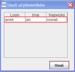 wypełnienie wszystkich pól jest obowiązkowe, w polu Użytkownik należy podać nazwę, która będzie loginem niezbędnym przy logowaniu się na konto danego użytkownika; z racji tego, że login musi być