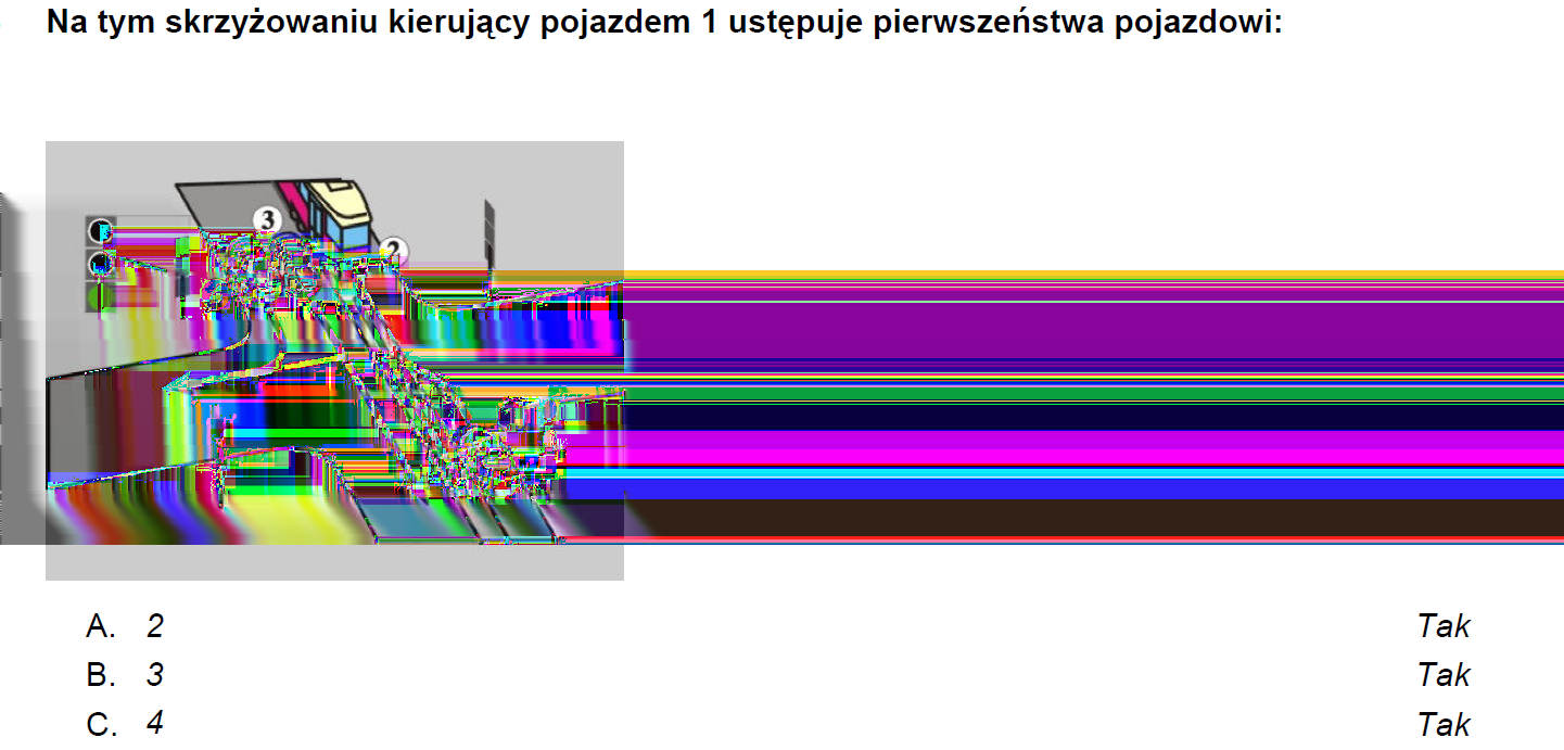 Na skrzyżowaniu z sygnalizacją świetlną.