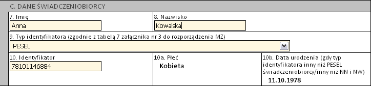 3. Wniosek o rozliczenie świadczeń wykonanych w odstępie krótszym niż wynika to z zarządzeń Prezesa NFZ Nowy wniosek ma status Wprowadzony. Informacja ta widoczna jest w górnym lewym rogu.