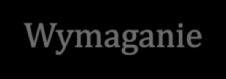Wymaganie