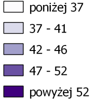 miejscu w województwie (za powiatem bełchatowskim oraz skierniewickim, na równi z miastem Piotrków Trybunalski).