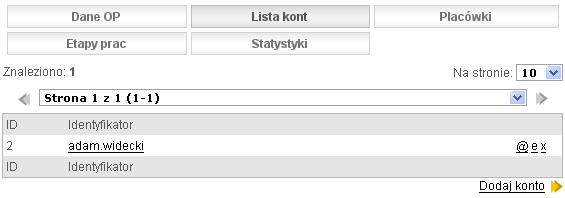 Oświata Rysunek 10. Dostępne zakładki dla organu prowadzącego.