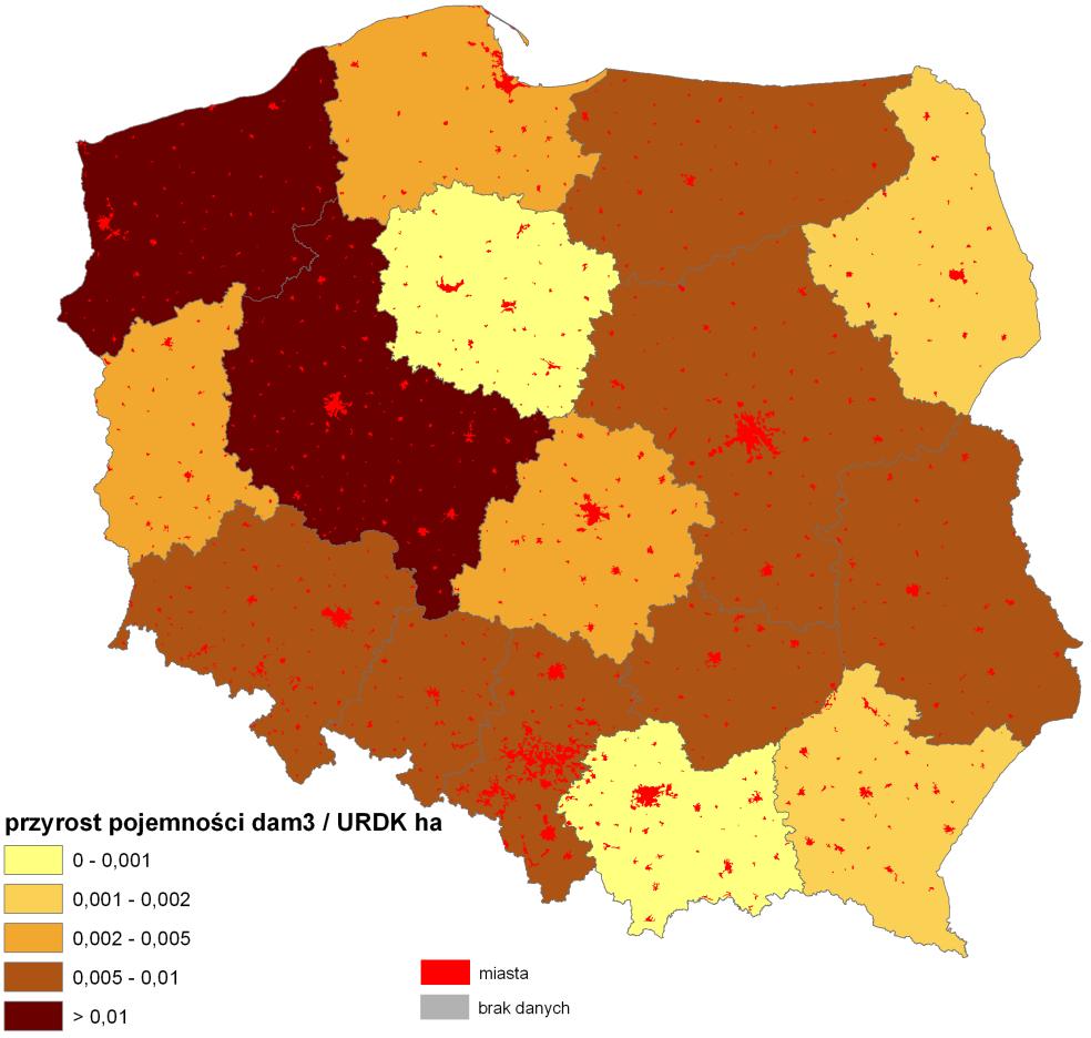 inwestycje w małą retencję w stosunku do potrzeb rolnictwa wykonano w