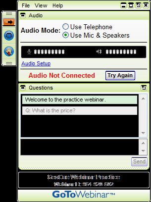 Webinarium wkrótce się zacznie Grupowe audio nie jest dostępne w podczas webinarium Istnieje możliwość zadawania