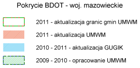 w sprawie bazy danych obiektów topograficznych oraz bazy danych obiektów ogólnogeograficznych a także standardowych opracowań kartograficznych (Dz. U. z 2011 r. Nr 279, poz.1642).