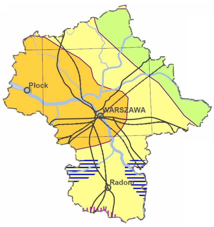 Mapa zasobów odnawialnej energii wiatrowej Na mapie opracowanej w Instytucie