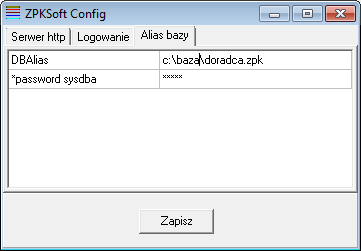 Zakładka Logowanie pozwala na podanie warunków jakie muszą spełniać parametry logowania, tzn. minimalną długość hasła i minimalną długość loginu.