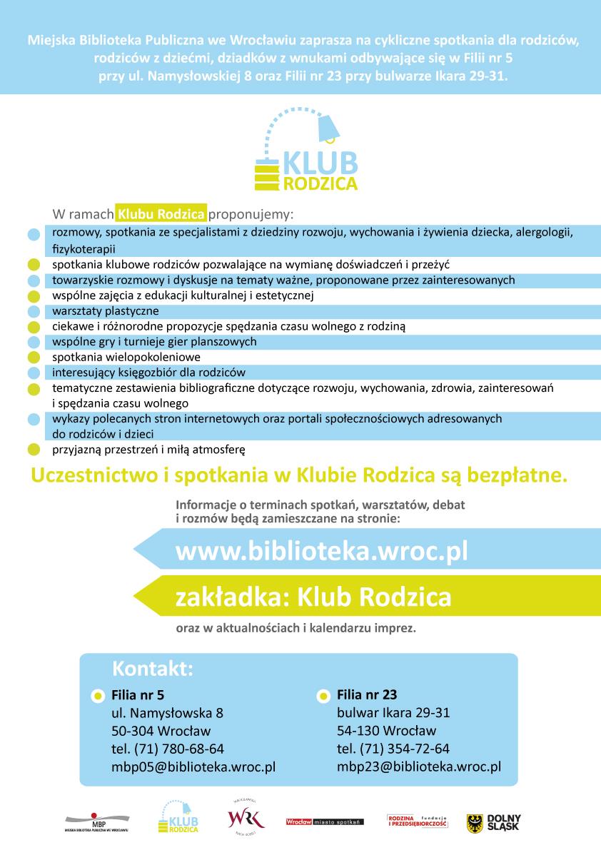 Klub Rodzica Podsumowanie Projekt Klub Rodzica jest realizowany w okresie od maja do listopada 2015 r. Do końca września 2015 r.