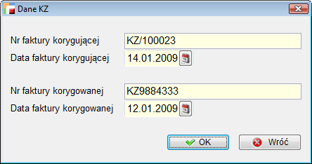 10. Przekształcanie zwrotu do dostawcy w korektę faktury zakupu. Dodana została możliwość przekształcania dokumentów ZD w KZ.