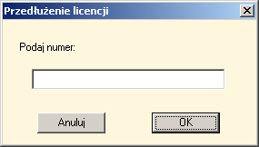 4. Po odczekaniu ok 3-4 sekund, uruchom program (ze skrótu na pulpicie). 5. Potwierdź chęć aktualizacji licencji. Kliknij w 'ok'. 6. Następnie naciśnij w 'Przedłużenie licencji 7.