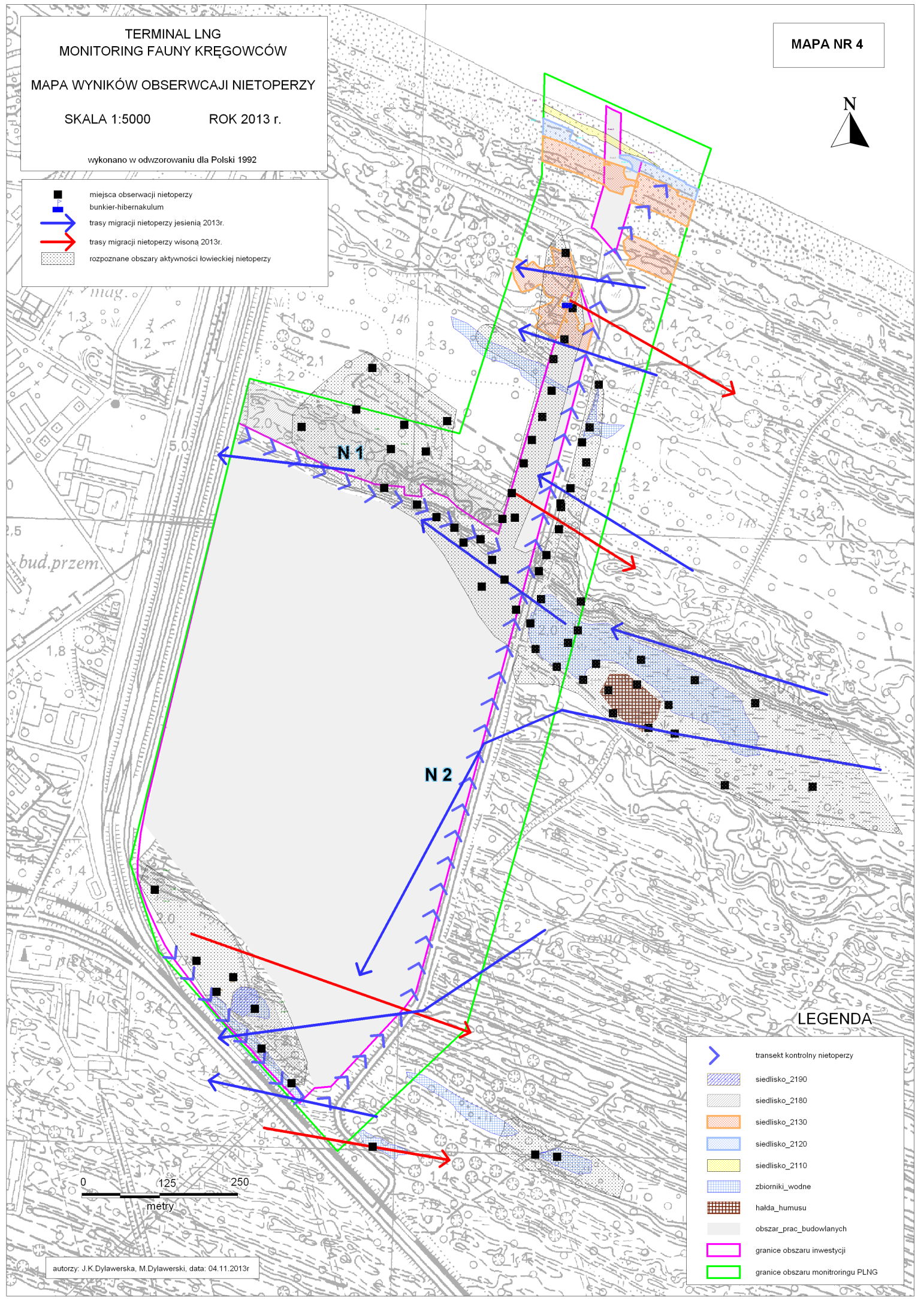 WYNIKI MONITORINGU PRZYRODNICZEGO W ZAKRESIE BIOTYCZNYCH ELEMENTÓW ŚRODOWISKA W ZWIĄZKU Z REALIZACJĄ INWESTYCJI pn TERMINAL