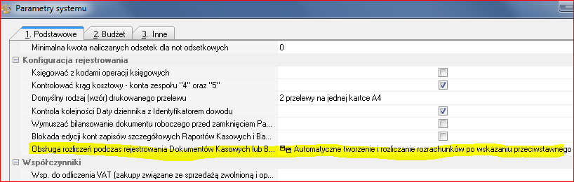 Automatyczne rozrachunki w Sz@rk FK 1. Wstęp Od czerwca 2013, w systemie Sz@rk FK wprowadzono możliwość zmiany sposobu rozliczania wpłat i wypłat rejestrowanych w module Kasa-Bank.