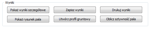 Dla przedstawionego przykładu pala o długości Lc=8m program uwzględnia opór pod podstawą pala dla warstwy słabszej (nośność